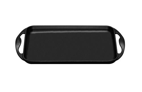 Le Creuset - 20191000000460 - La Fonte - Grill Plancha Rectangulaire - Noir - 32,5 x 22 cm